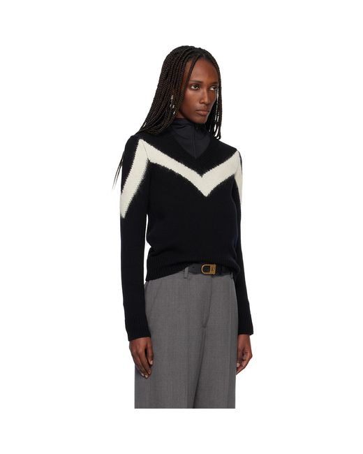 Valentino Black Virgin Wool Sweater