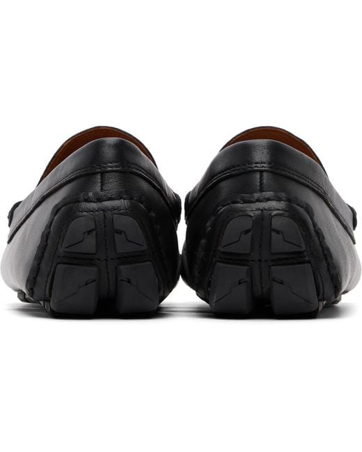 Polo Ralph Lauren Black Anders Leather Driver Loafers for men
