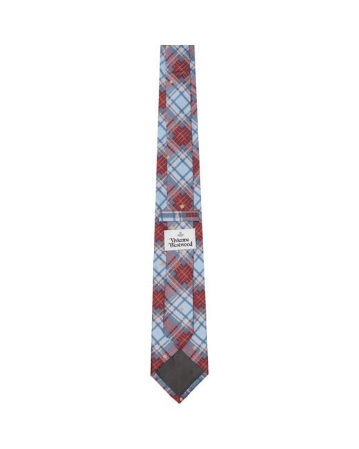 Vivienne Westwood Purple 8.5Cm 'Louth Tartan' Tie for men