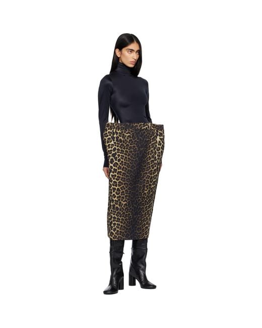 Marie Adam-Leenaerdt Black High Neck Body Zip Cover Top