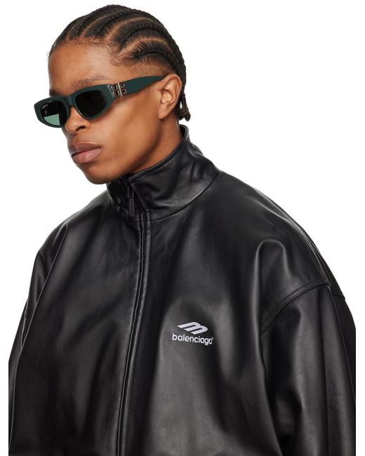 Balenciaga Black Dynasty D-Frame Sunglasses