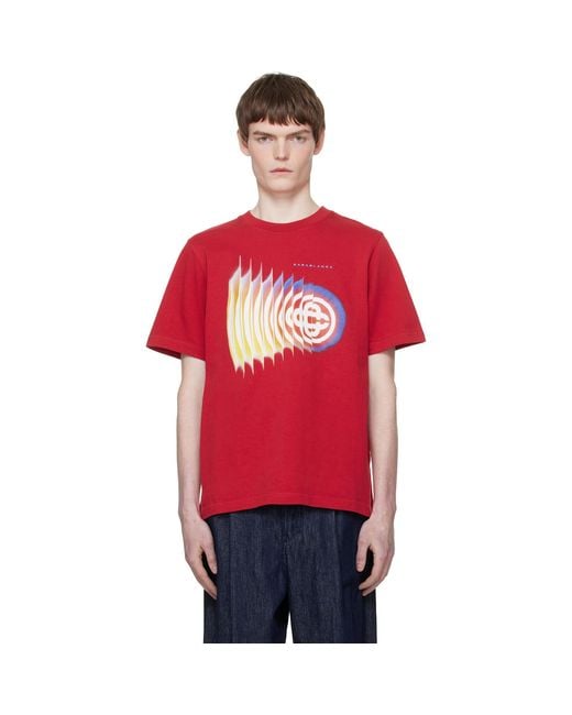 Casablanca Red Organic Cotton Classic T-S for men