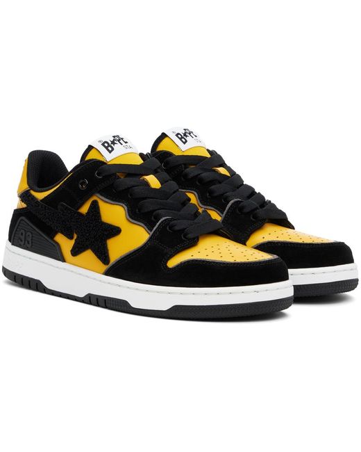 A Bathing Ape Black Sk8 Sta #2 Sneakers for men