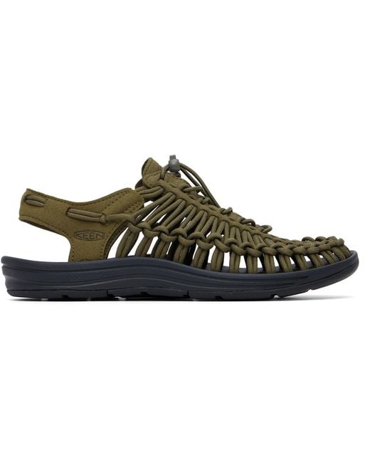 Keen Black Khaki Uneek Sandals for men