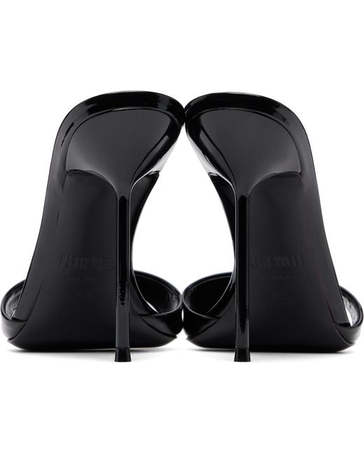 Paris Texas Black Lidia Mule 105 Heeled Sandals