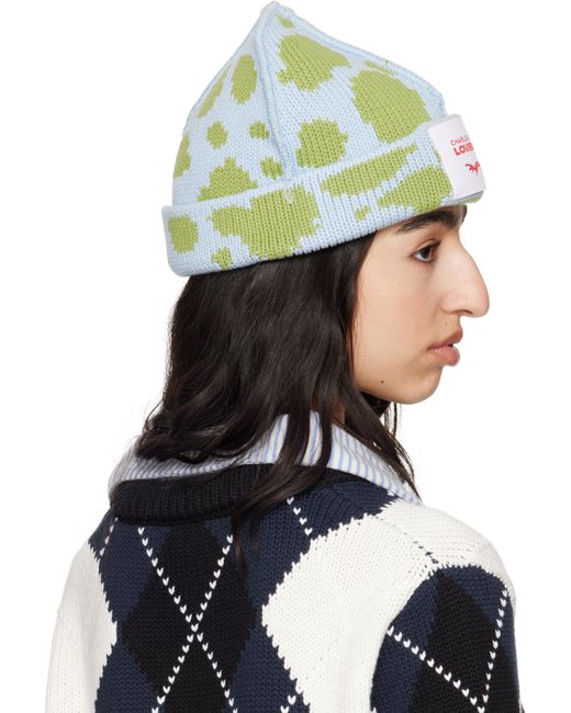 Charles Jeffrey ブルー＆グリーン Loverboy ビーニー Blue