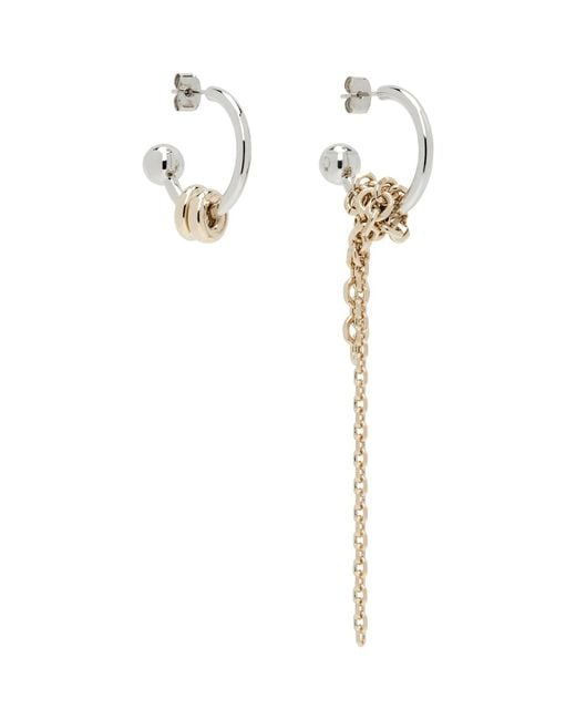 Justine Clenquet White Moore Earrings