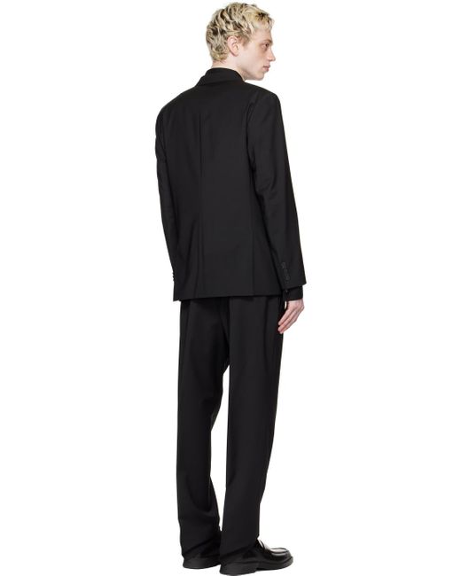 HUGO Black Notched Lapel Suit for men