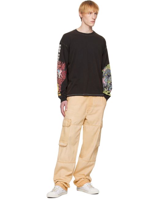 DIESEL T-Boxt-Ls-R4 T-Shirt in Black for Men | Lyst