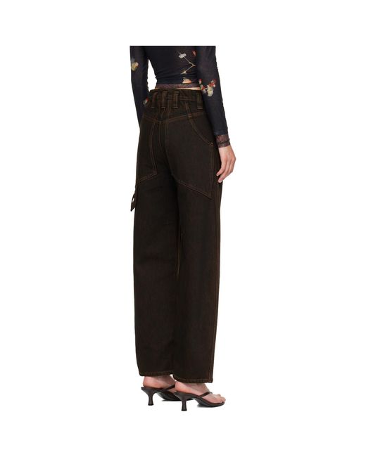 Eckhaus Latta Black Baggy Jeans