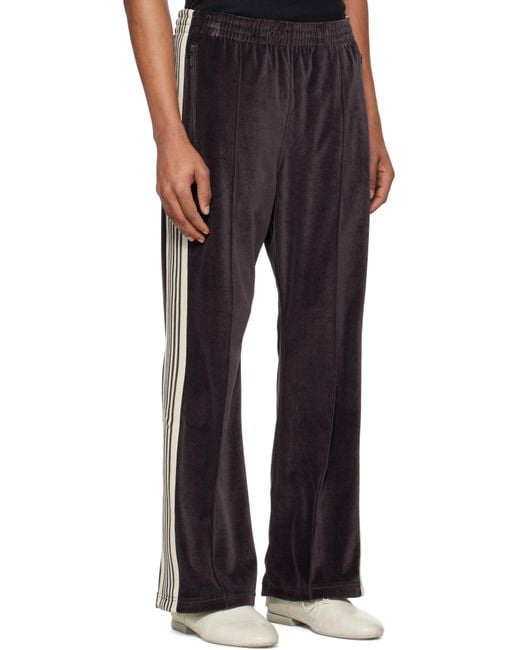 Needles Black Boot-Cut Track Pants for men