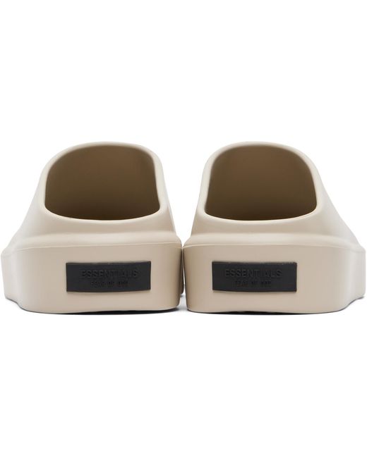Fear Of God White Essentials California 1.0 Mule Loafers for men