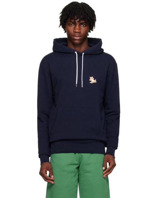 Maison Kitsuné Navy Chillax Fox Hoodie in Blue for Men | Lyst Canada