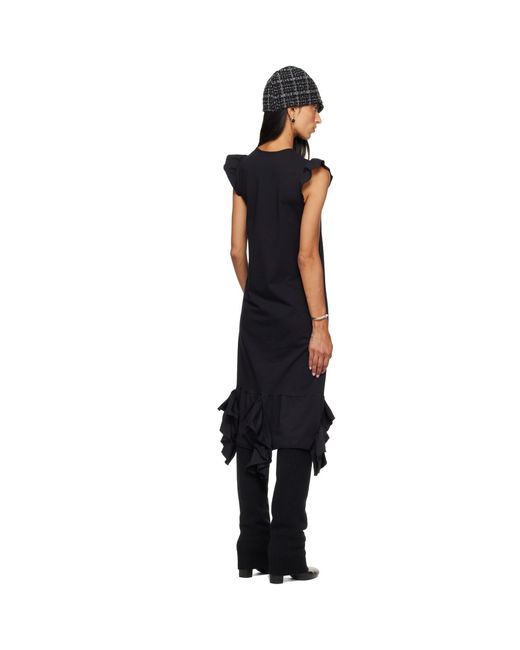 SECONDA Black Jazz Midi Dress