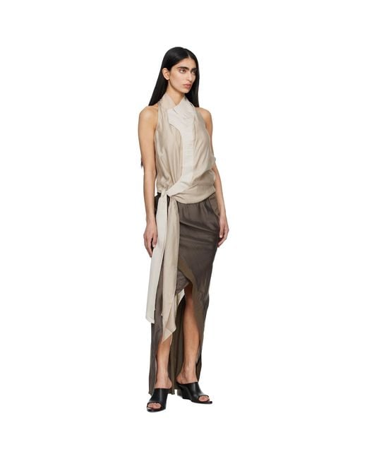 Entire studios Multicolor Taupe Fluid Top