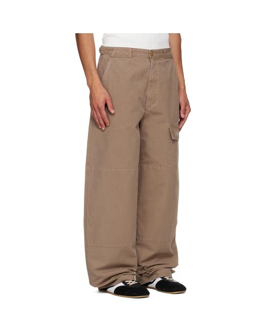 Agolde Brown Khaki Donohue Cargo Pants for men