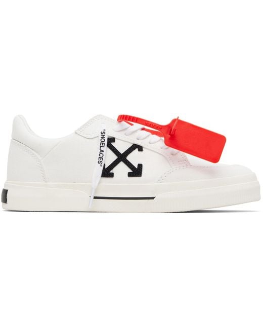 Off-White c/o Virgil Abloh Black Vulcanized Low Sneakers for men