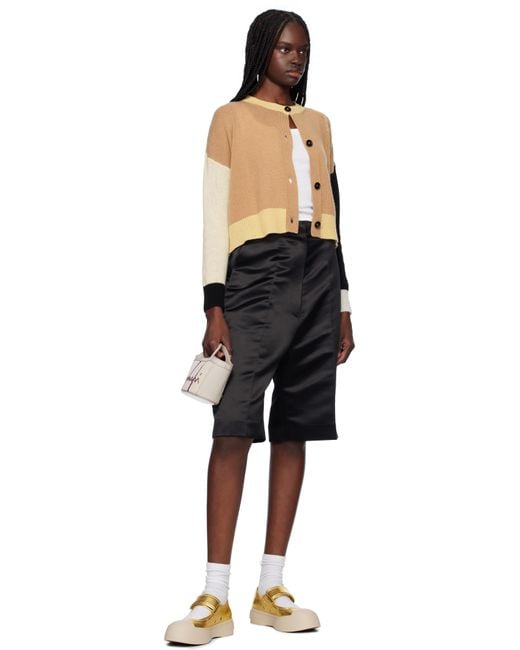 Marni オフホワイト＆グレー マイクロ Tropicalia トートバッグ Marniのオフホワイト＆グレー マイクロ Tropicalia トートバッグ