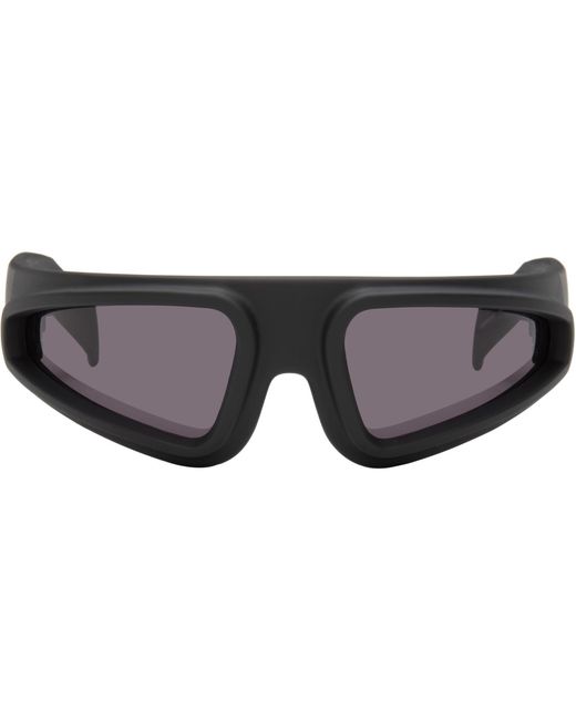 Rick Owens Black Temple Ryder Sunglasses for men