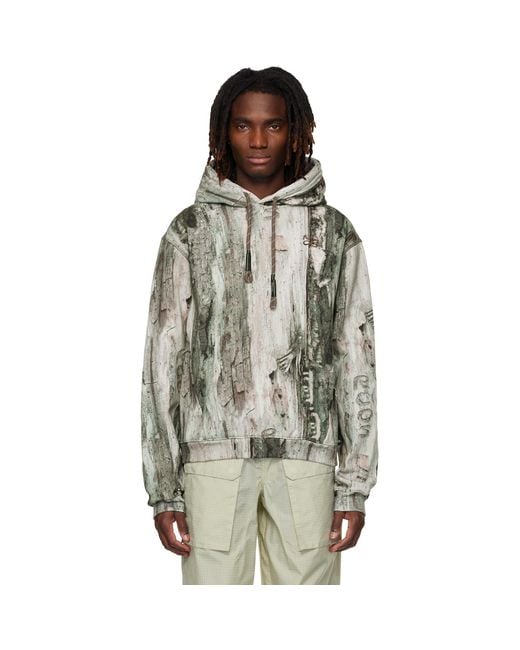 RCOS Black Khaki Stack Logo Hoodie for men