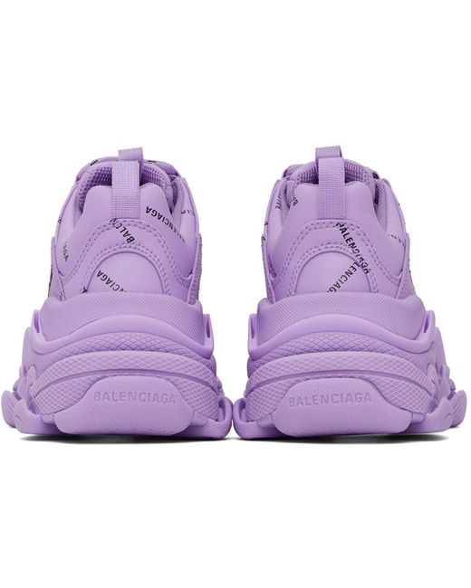 balenciaga triple s purple