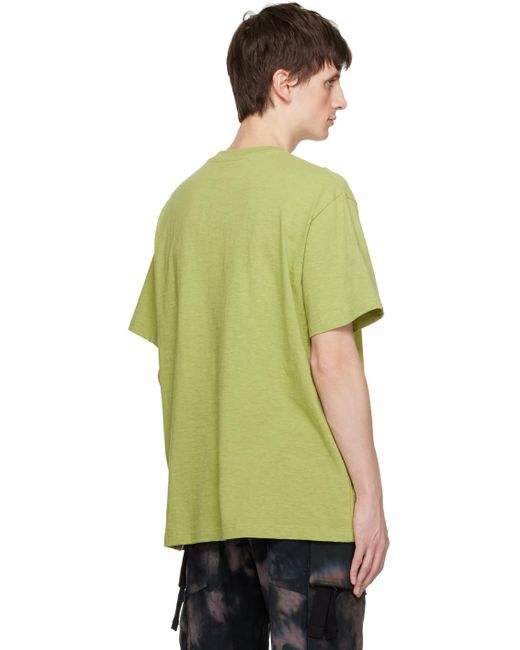 Song For The Mute Green Printed T-shirt for men