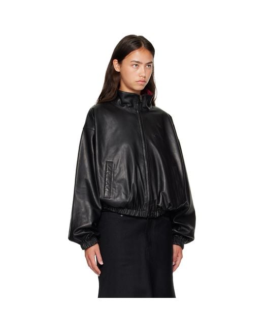 Balenciaga Black Tracksuit Reversible Lambskin Jacket