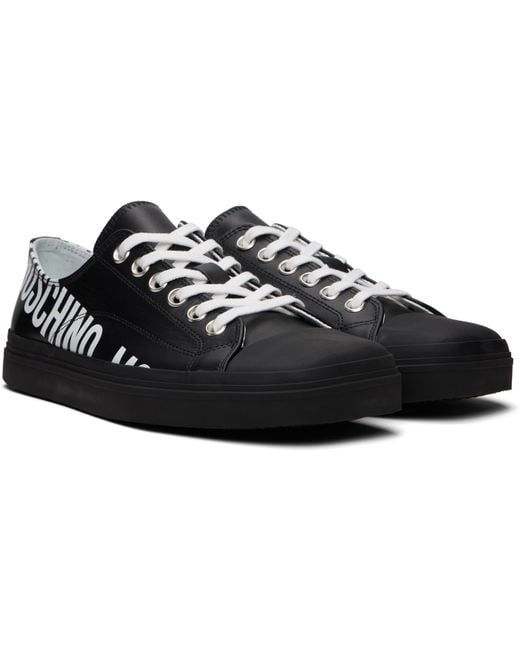Baskets Noires À Logos Moschino pour homme en coloris Black