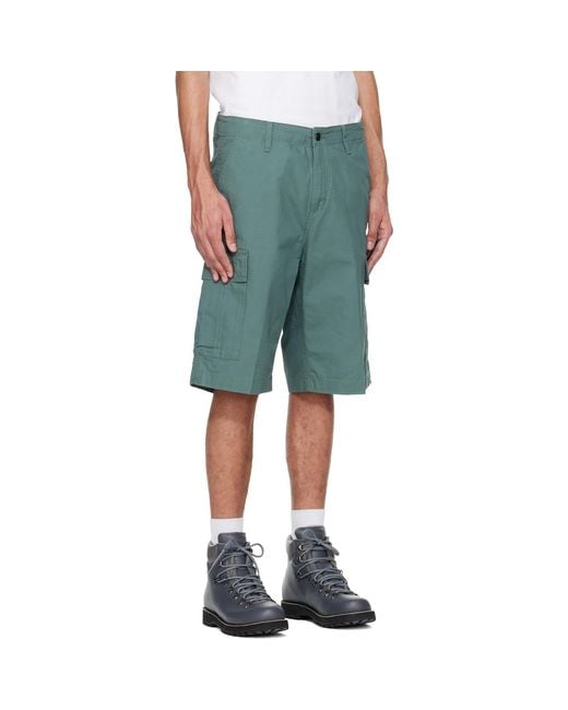 Carhartt Green Regular Cargo Shorts for men