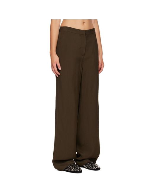 Proenza Schouler Brown Lien Trousers