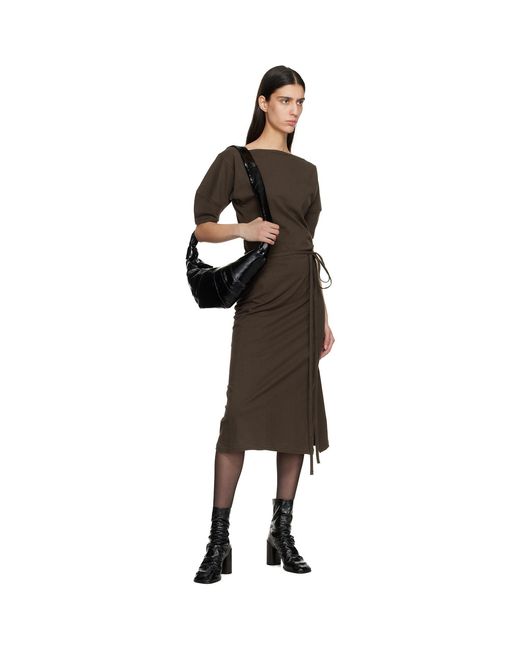 Lemaire Black Medium Croissant Bag