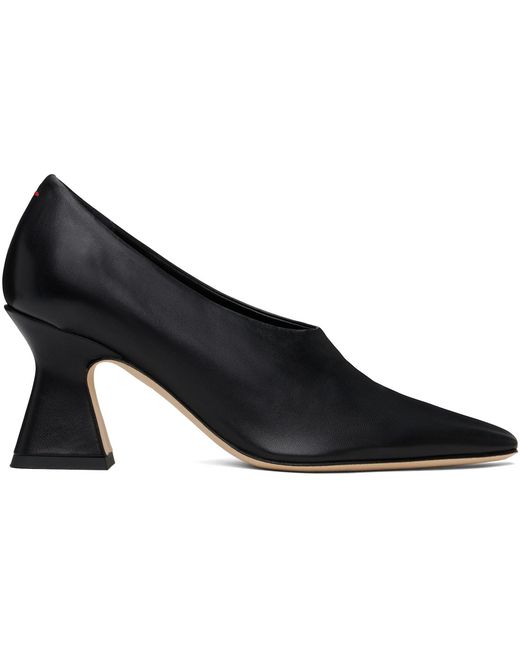 Aeyde Black Nova Nappa Leather Heels