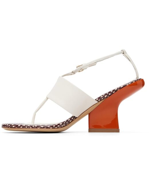 Dries Van Noten Black Leather Heeled Sandals