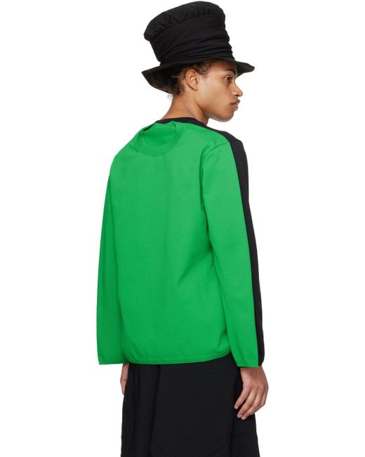 Comme des Garçons Black & Green Layered Long Sleeve T-shirt for men
