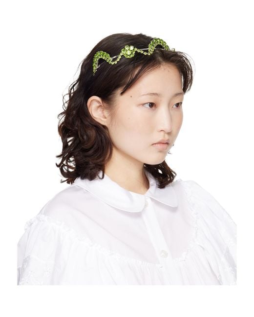 Simone Rocha Natural Scalloped Sepal Headband