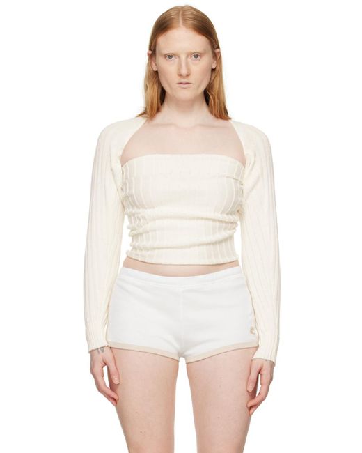 GIMAGUAS White Off- Miss Mangas Sweater