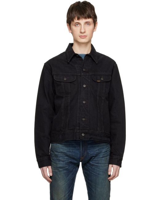 RRL Black Worn-in Denim Jacket for Men | Lyst