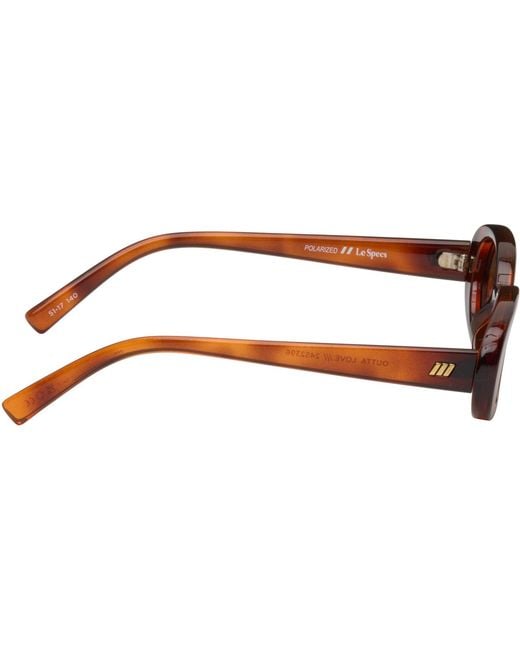Le Specs Brown Outta Love Sunglasses