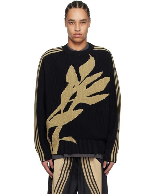 Song For The Mute Black Adidas Originals Edition 005 Crew Knit Sweater for men