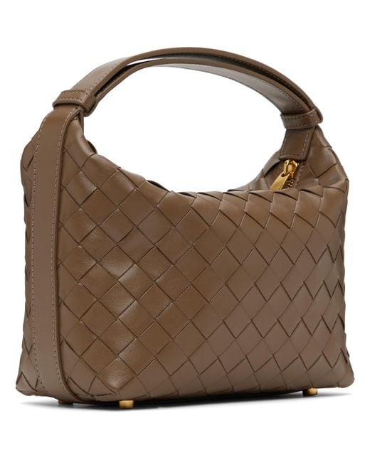 Bottega Veneta Brown Taupe Mini Wallace Bag