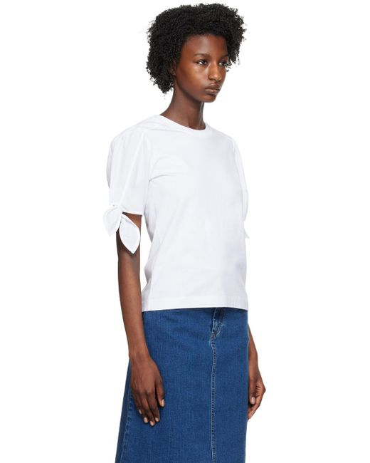 See By Chloé White Puff Sleeve T-shirt