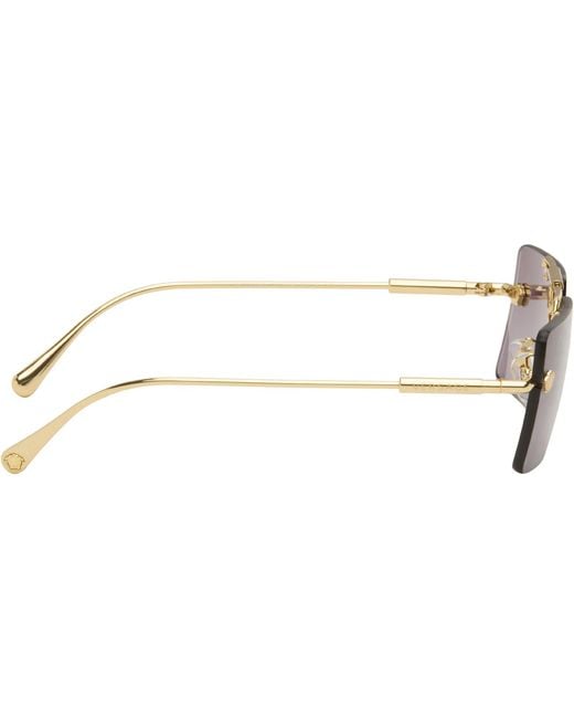 Versace Black Rimless Sunglasses for men