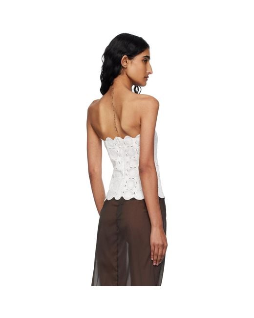 St. Agni White Doily Top