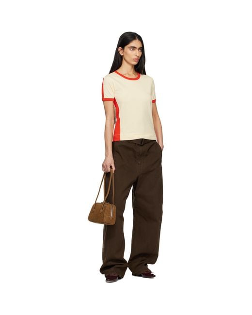 MARGE SHERWOOD Brown Soft Boston Ew Bag