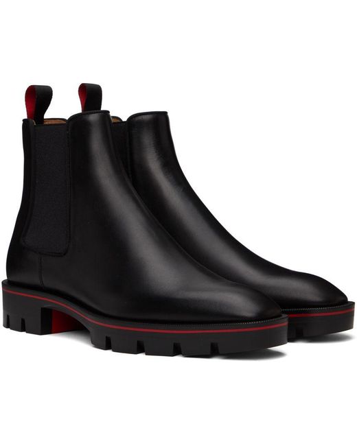 Christian Louboutin Alpinosol Chelsea Boots in Black for Men | Lyst