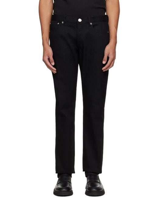 A.P.C. . Black Petit Standard Jeans for men