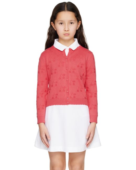 Bonpoint キッズ｜ピンク Thindra カーディガン Red