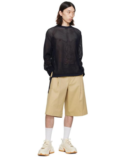 Wooyoungmi Black Drawstring Sweater for men