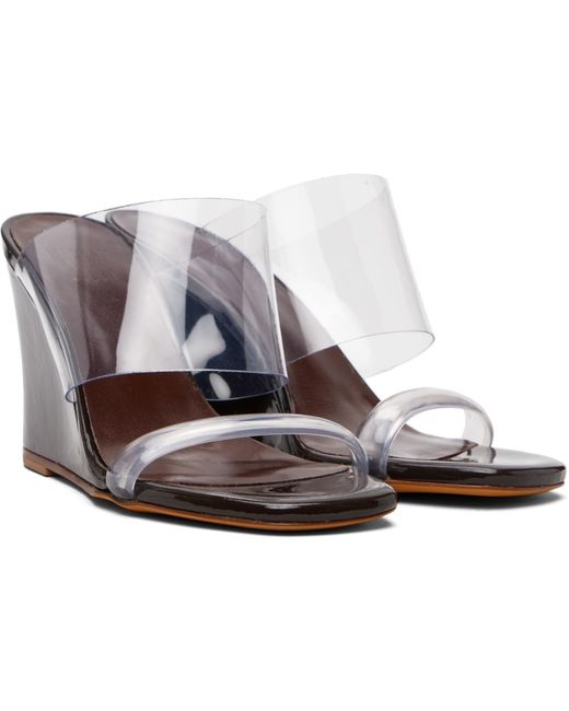 Maryam Nassir Zadeh Black Olympia Wedge Heeled Sandals