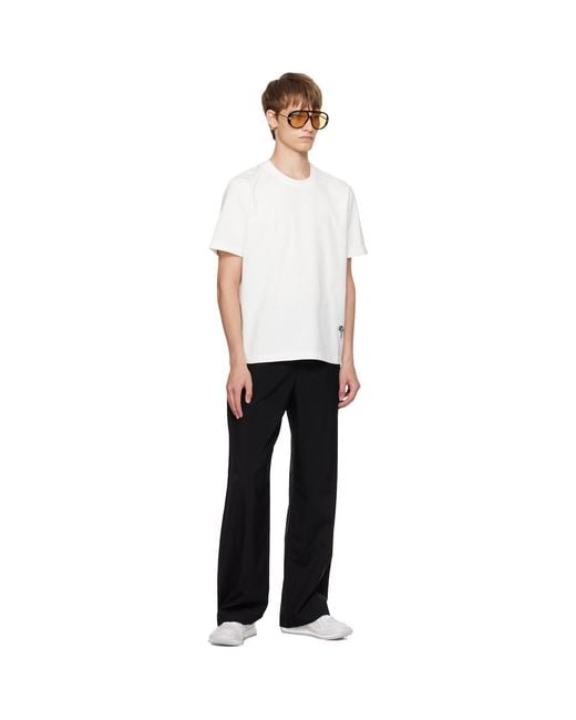 Bottega Veneta White Off- Cotton T-Shirt for men